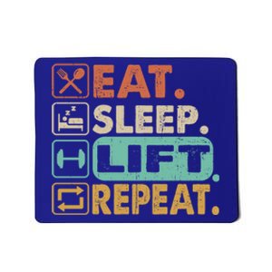 Eat Sleep Lift Repeat Gym Bodybuilding Cute Gift Mousepad