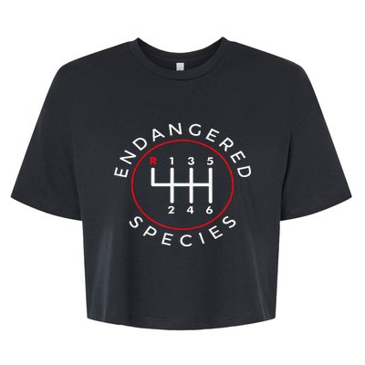 Endangered Species Manual Gearbox Stick Shift 6 Speed Bella+Canvas Jersey Crop Tee