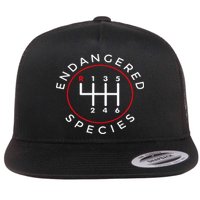 Endangered Species Manual Gearbox Stick Shift 6 Speed Flat Bill Trucker Hat