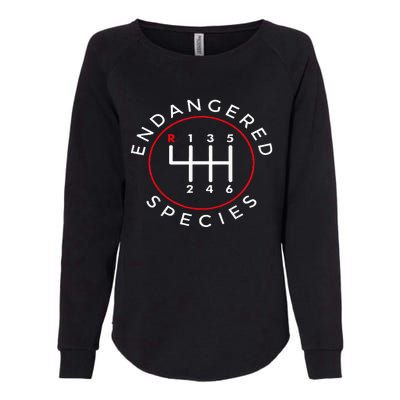 Endangered Species Manual Gearbox Stick Shift 6 Speed Womens California Wash Sweatshirt