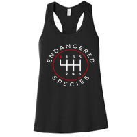 Endangered Species Manual Gearbox Stick Shift 6 Speed Women's Racerback Tank