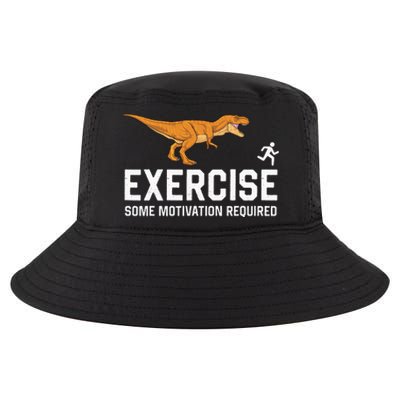 Exercise Some Motivation Required Running Dinosaur Cool Comfort Performance Bucket Hat