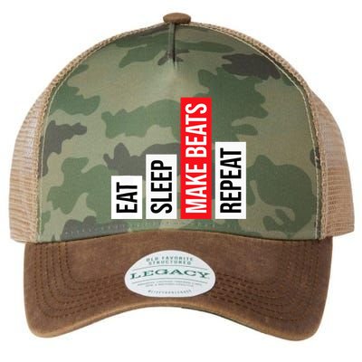 Eat Sleep Make Beats Repeat Music Producer Legacy Tie Dye Trucker Hat