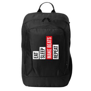 Eat Sleep Make Beats Repeat Music Producer City Backpack