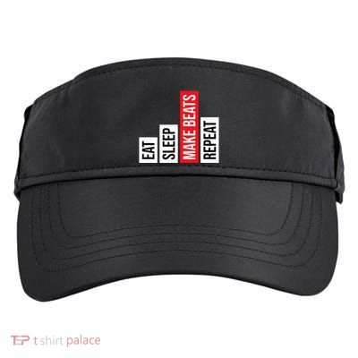 Eat Sleep Make Beats Repeat Music Producer Adult Drive Performance Visor