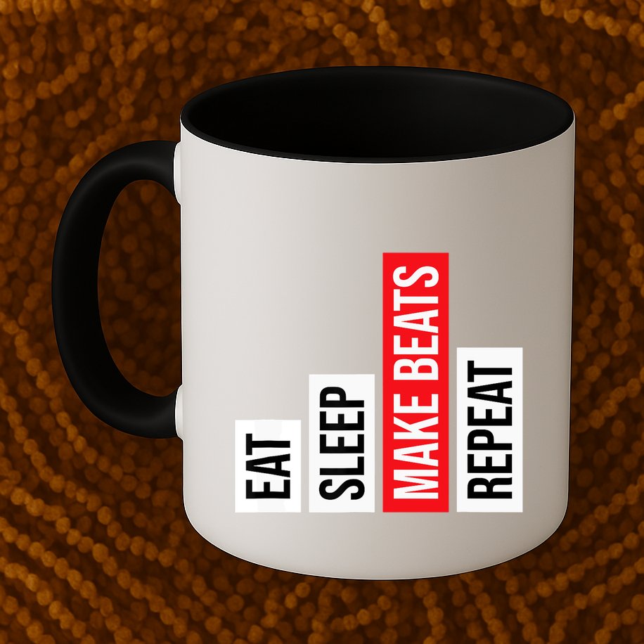 Eat Sleep Make Beats Repeat Music Producer Mug