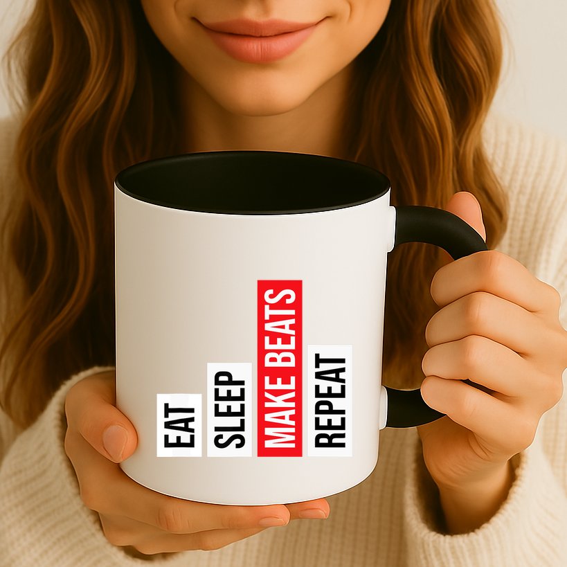Eat Sleep Make Beats Repeat Music Producer Mug