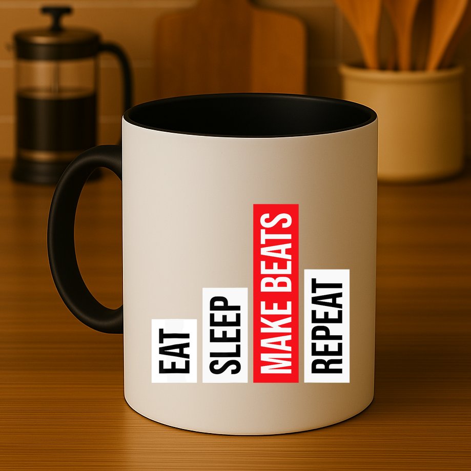 Eat Sleep Make Beats Repeat Music Producer Mug