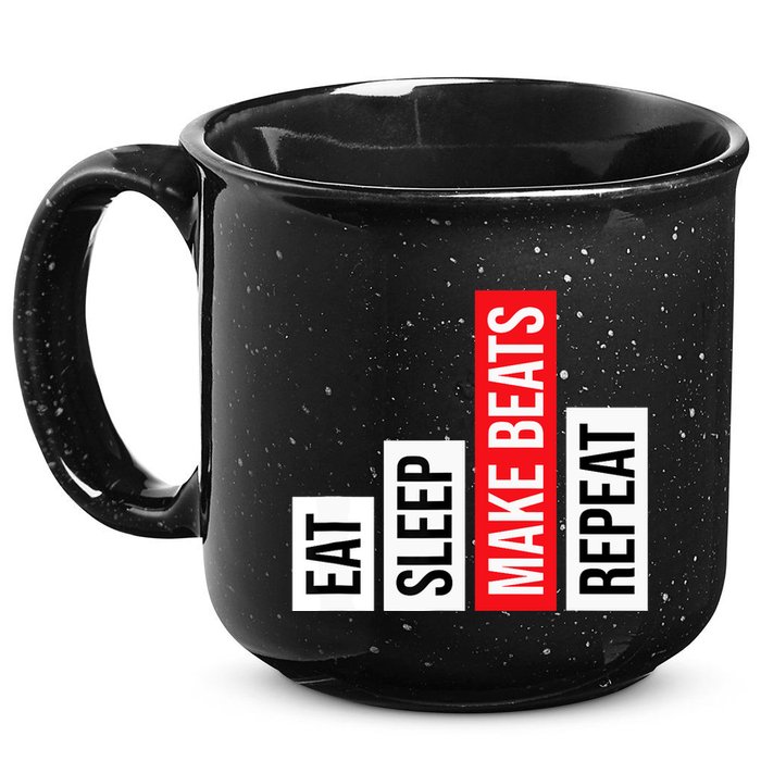 Eat Sleep Make Beats Repeat Music Producer 15oz Campfire Ceramic Mug
