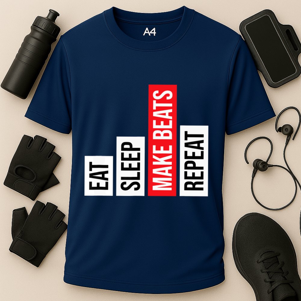 Eat Sleep Make Beats Repeat Music Producer Performance Shirt