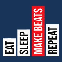 Eat Sleep Make Beats Repeat Music Producer 7-Panel Snapback Hat
