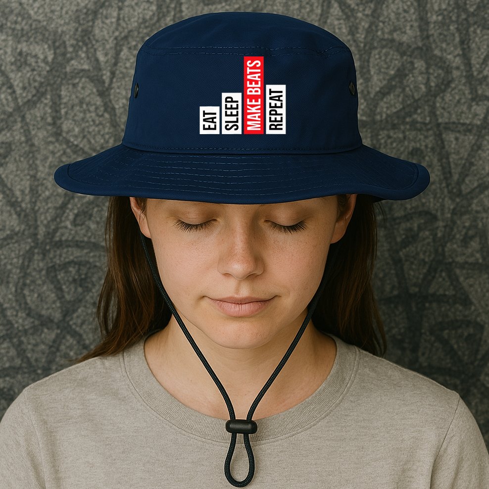Eat Sleep Make Beats Repeat Music Producer Bucket Hat