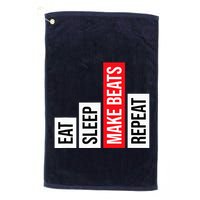Eat Sleep Make Beats Repeat Music Producer Golf Towel