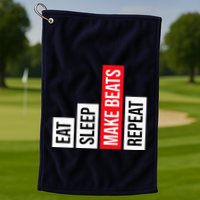 Eat Sleep Make Beats Repeat Music Producer Golf Towel