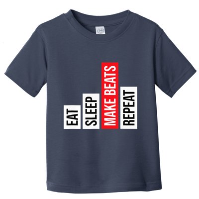 Eat Sleep Make Beats Repeat Music Producer Toddler T-Shirt
