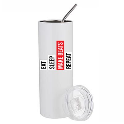 Eat Sleep Make Beats Repeat Music Producer Stainless Steel Tumbler