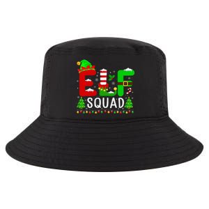 Elf Squad Matching Family Christmas Santa Hat Xmas Lights Cool Comfort Performance Bucket Hat