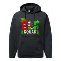 Elf Squad Matching Family Christmas Santa Hat Xmas Lights Performance Fleece Hoodie