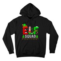 Elf Squad Matching Family Christmas Santa Hat Xmas Lights Hoodie