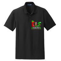 Elf Squad Matching Family Christmas Santa Hat Xmas Lights Dry Zone Grid Polo