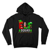 Elf Squad Matching Family Christmas Santa Hat Xmas Lights Tall Hoodie