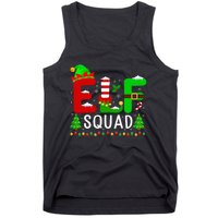 Elf Squad Matching Family Christmas Santa Hat Xmas Lights Tank Top