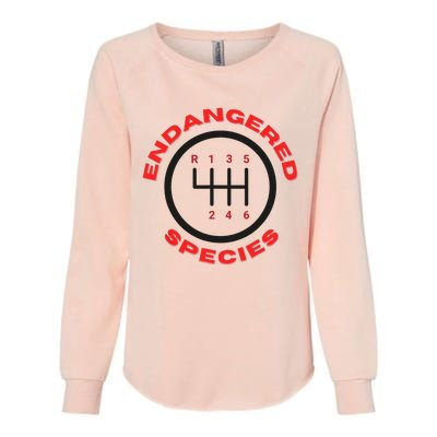 Endangered Species Manual Gearbox Stick Shift 6 Speed Womens California Wash Sweatshirt