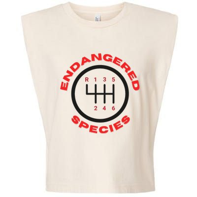 Endangered Species Manual Gearbox Stick Shift 6 Speed Garment-Dyed Women's Muscle Tee