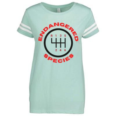 Endangered Species Manual Gearbox Stick Shift 6 Speed Enza Ladies Jersey Football T-Shirt