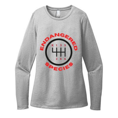 Endangered Species Manual Gearbox Stick Shift 6 Speed Womens CVC Long Sleeve Shirt