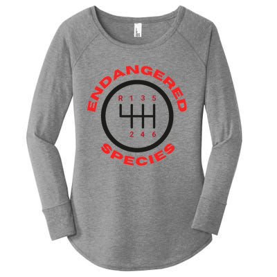 Endangered Species Manual Gearbox Stick Shift 6 Speed Women's Perfect Tri Tunic Long Sleeve Shirt