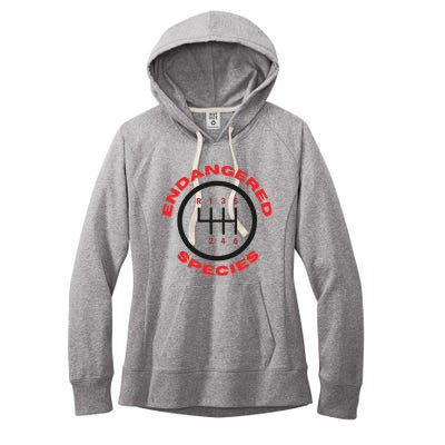 Endangered Species Manual Gearbox Stick Shift 6 Speed Women's Fleece Hoodie