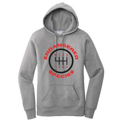 Endangered Species Manual Gearbox Stick Shift 6 Speed Women's Pullover Hoodie