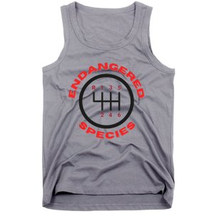 Endangered Species Manual Gearbox Stick Shift 6 Speed Tank Top