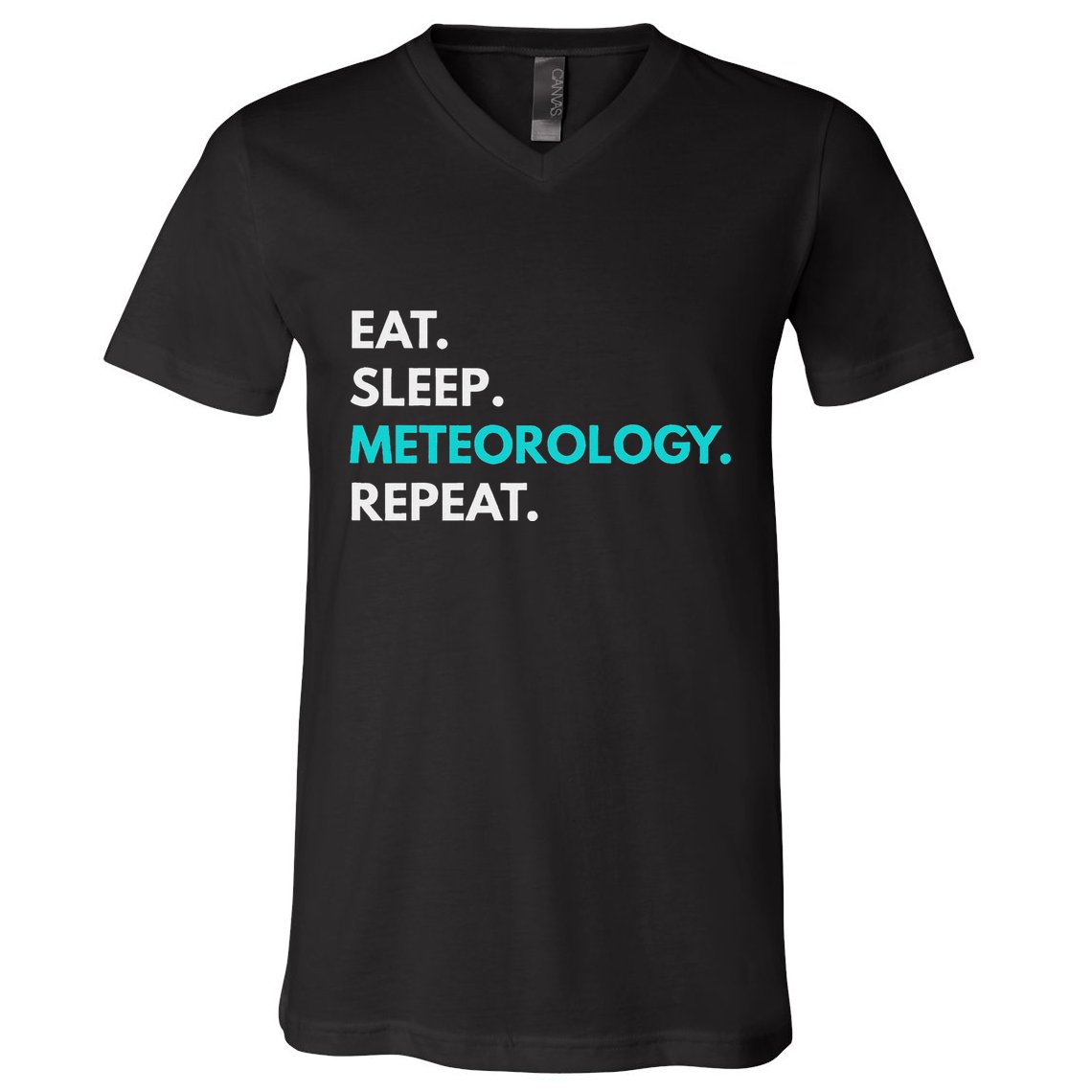 Eat Sleep Meteorology Repeat Meteorology V-Neck T-Shirt