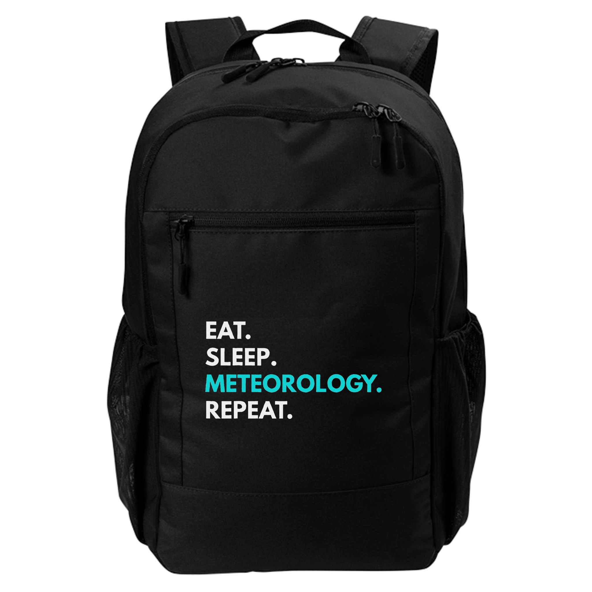 Eat Sleep Meteorology Repeat Meteorology Backpack
