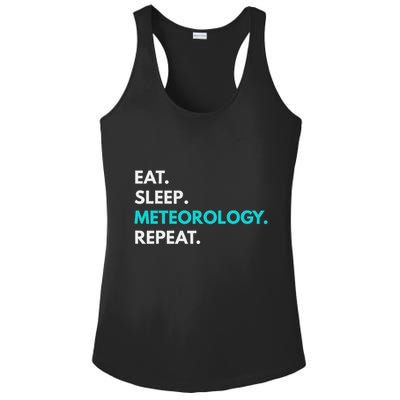 Eat Sleep Meteorology Repeat Meteorology Ladies PosiCharge Competitor Racerback Tank