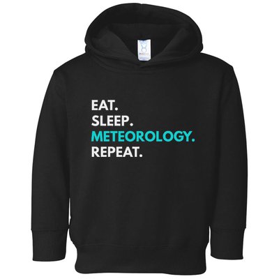 Eat Sleep Meteorology Repeat Meteorology Toddler Hoodie