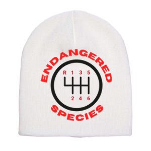 Endangered Species Manual Gearbox Stick Shift 6 Speed Short Acrylic Beanie