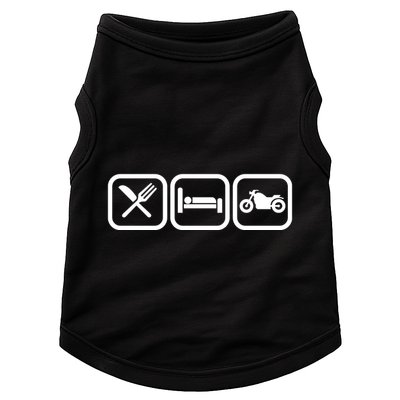 Eat Sleep Motorcycle Biker Fan Doggie Tank
