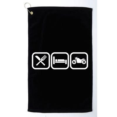 Eat Sleep Motorcycle Biker Fan Golf Towel