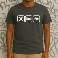 Eat Sleep Motorcycle Biker Fan T-Shirt