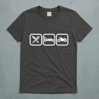 Eat Sleep Motorcycle Biker Fan T-Shirt