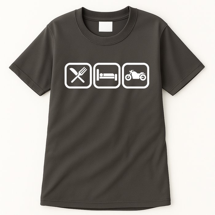 Eat Sleep Motorcycle Biker Fan Tall T-Shirt