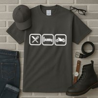 Eat Sleep Motorcycle Biker Fan Tall T-Shirt