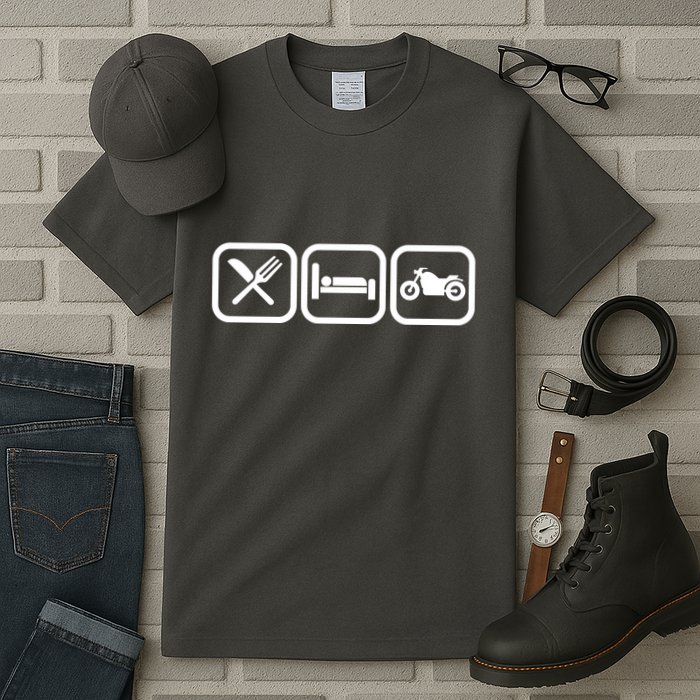 Eat Sleep Motorcycle Biker Fan Tall T-Shirt