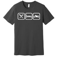 Eat Sleep Motorcycle Biker Fan Premium T-Shirt