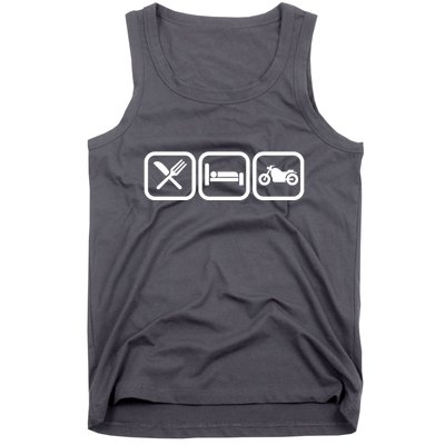 Eat Sleep Motorcycle Biker Fan Tank Top