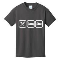 Eat Sleep Motorcycle Biker Fan Kids T-Shirt