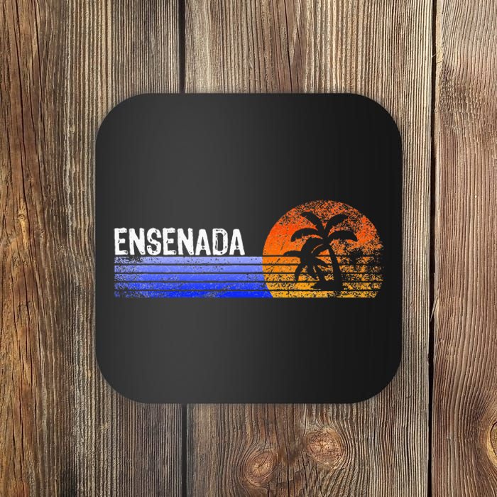 Ensenada Souvenir Mexico Retro Sunset Trip Summer Vacation Coaster